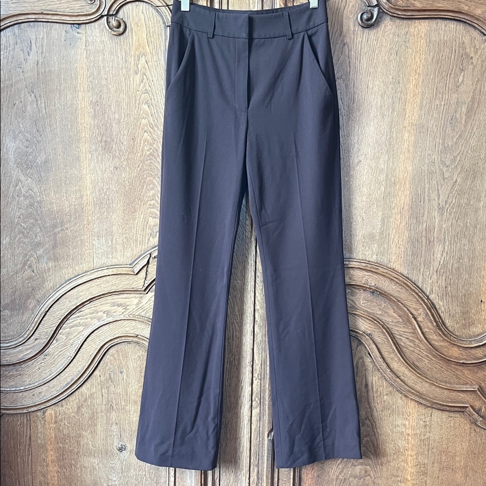 ANTONIO MELANI Brown Tailored Wide Leg Paants